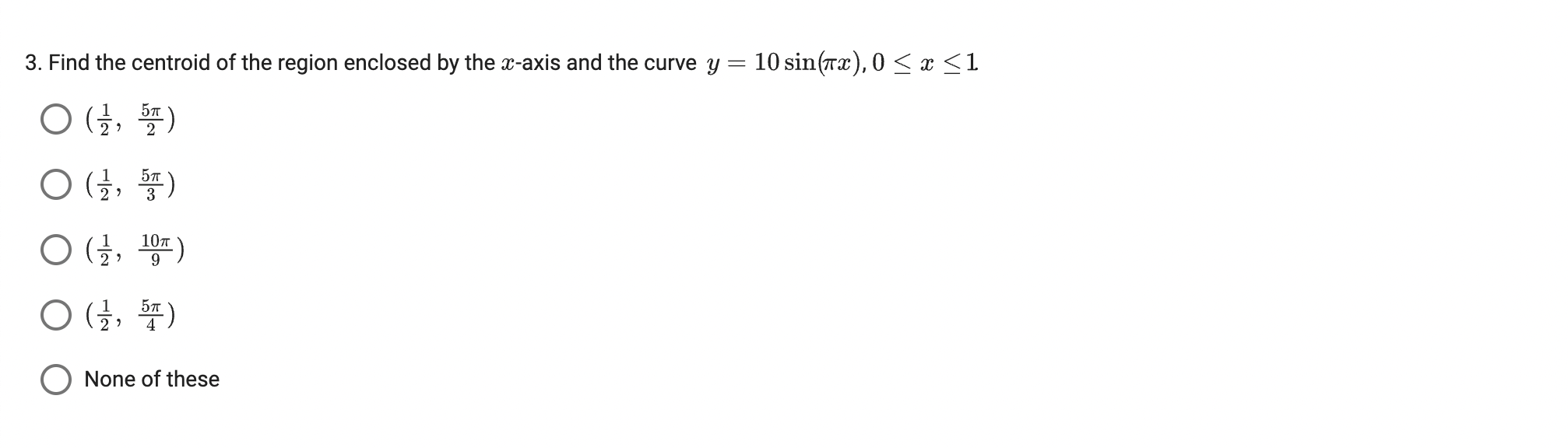 Solved Find the centroid of the region enclosed by the | Chegg.com