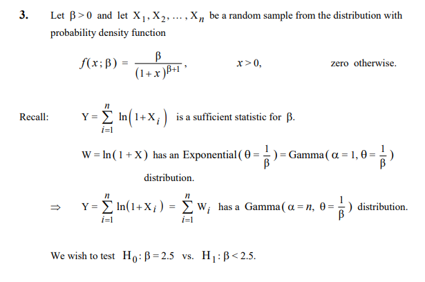 Solved Let B >0 And Let X, X, ..., X, Be A Random Sample | Chegg.com