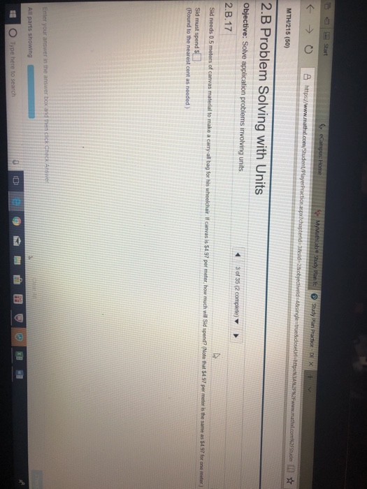 Solved 2.B Problem Solving with Units Objective: Solve | Chegg.com