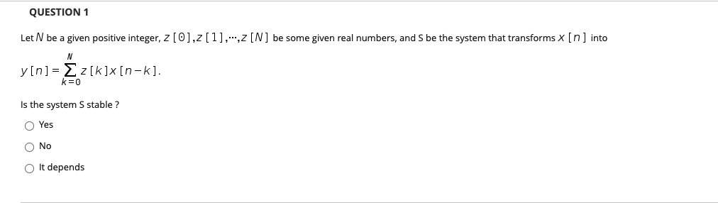 Solved QUESTION 1 Let N be a given positive integer, 2 | Chegg.com