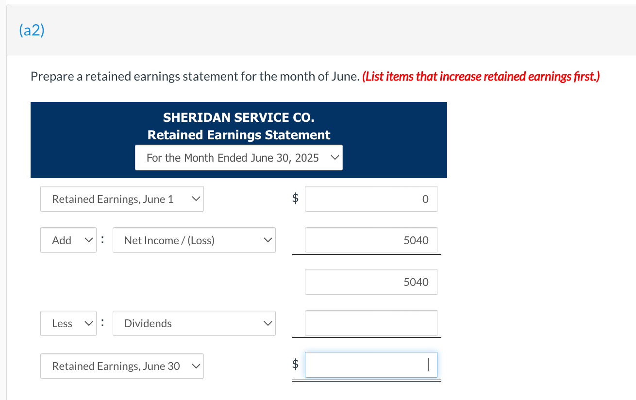 [Solved] On June 1, 2025, Sheridan Service Co. was starte