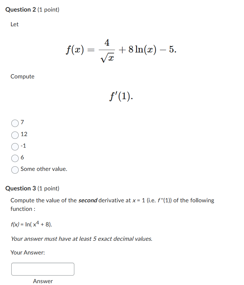 Solved Question 2 (1 | Chegg.com