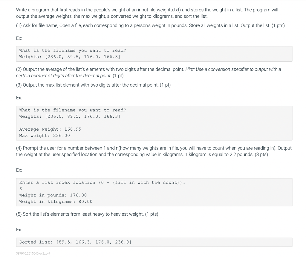 Solved Write a program that first reads in the people's | Chegg.com