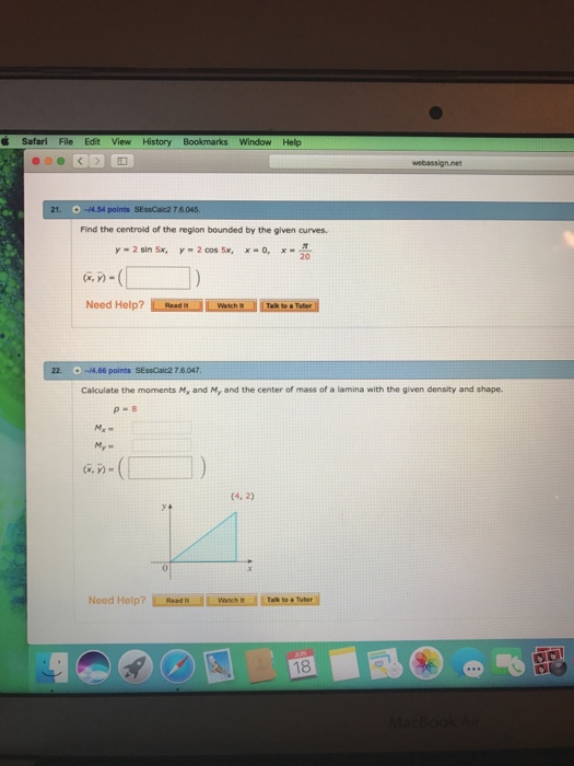 Solved Find the centroid of the region bounded by the given | Chegg.com