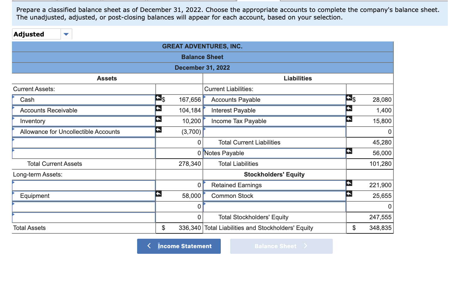 The following information applies to the questions