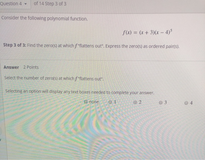 Solved of 14 Step 3 of 3 Question 4 Consider the following | Chegg.com