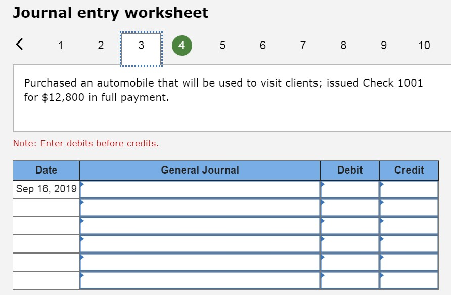Journal entry worksheet 2 4 6 7 Purchased | Chegg.com