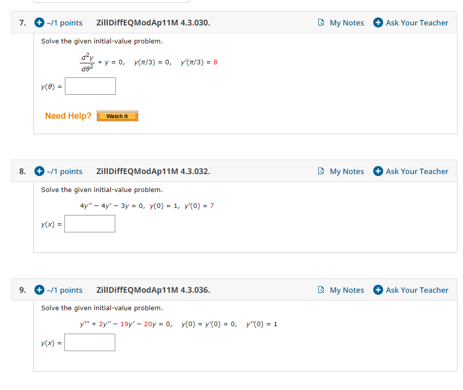 Solved 7.) Solve The Given Initial-value | Chegg.com