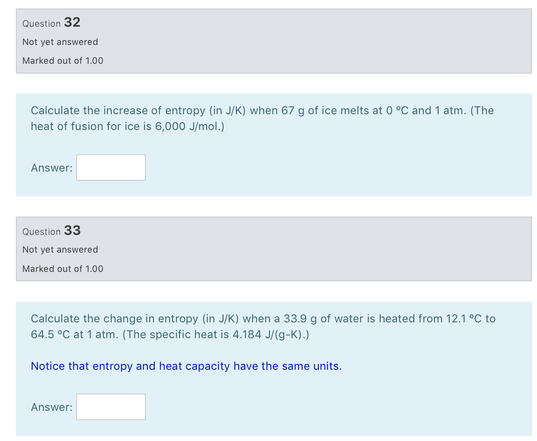 Solved Question 32 Not yet answered Marked out of 1.00 | Chegg.com