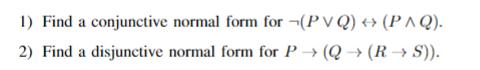 Solved Find a conjunctive normal form for | Chegg.com