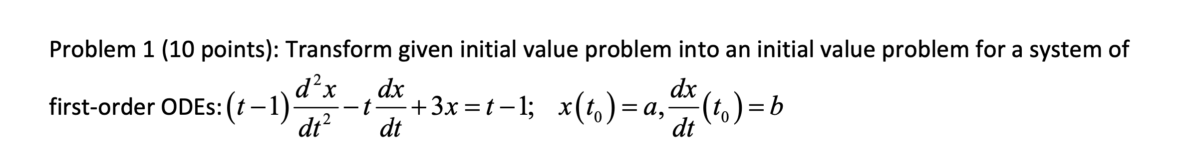 Solved This is Ordinary Differential Equations. This is all | Chegg.com