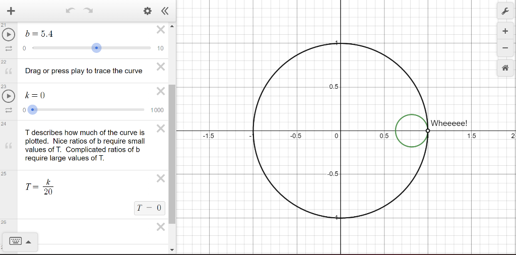 In class, we played with spirographs where we roll a | Chegg.com
