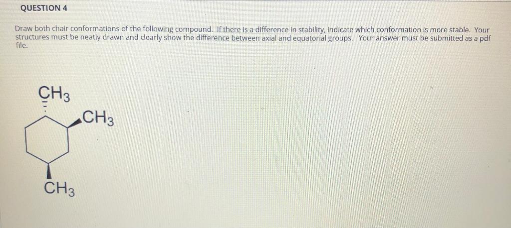 Solved Draw both chair conformations of the following | Chegg.com