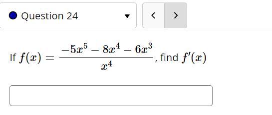 Solved F X X4−5x5−8x4−6x3