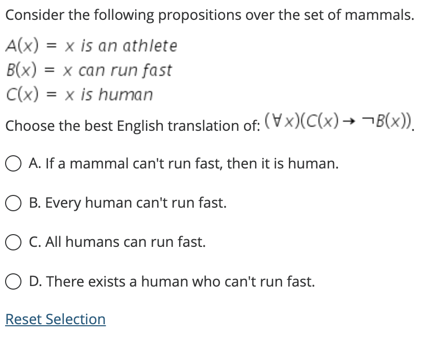 Solved Consider The Following Propositions Over The Natural | Chegg.com