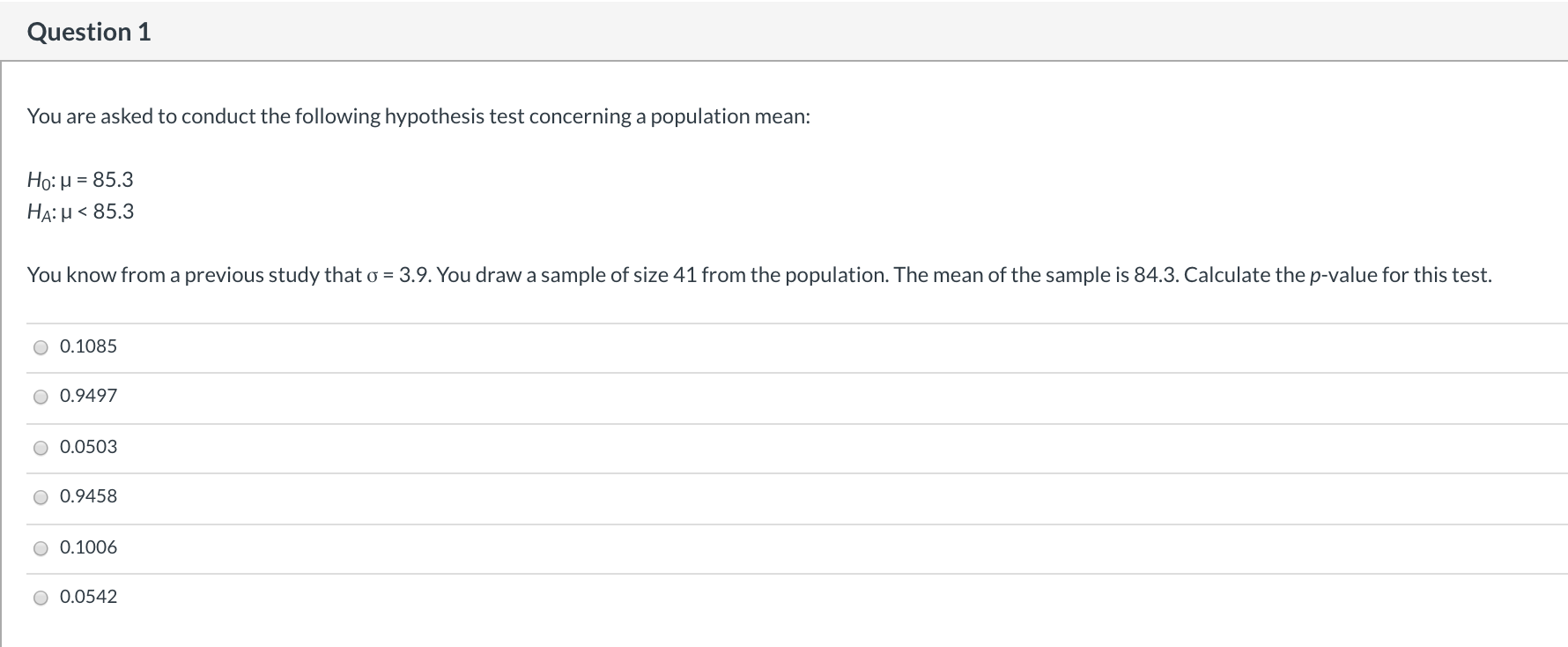 Solved Question 1 You are asked to conduct the following | Chegg.com