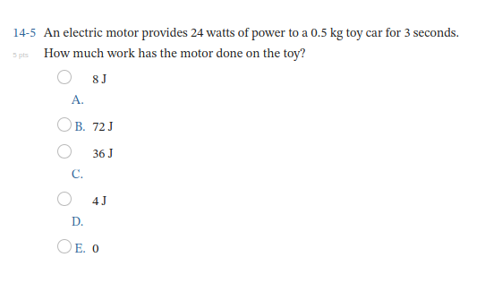 Solved 14-5 An electric motor provides 24 watts of power to | Chegg.com