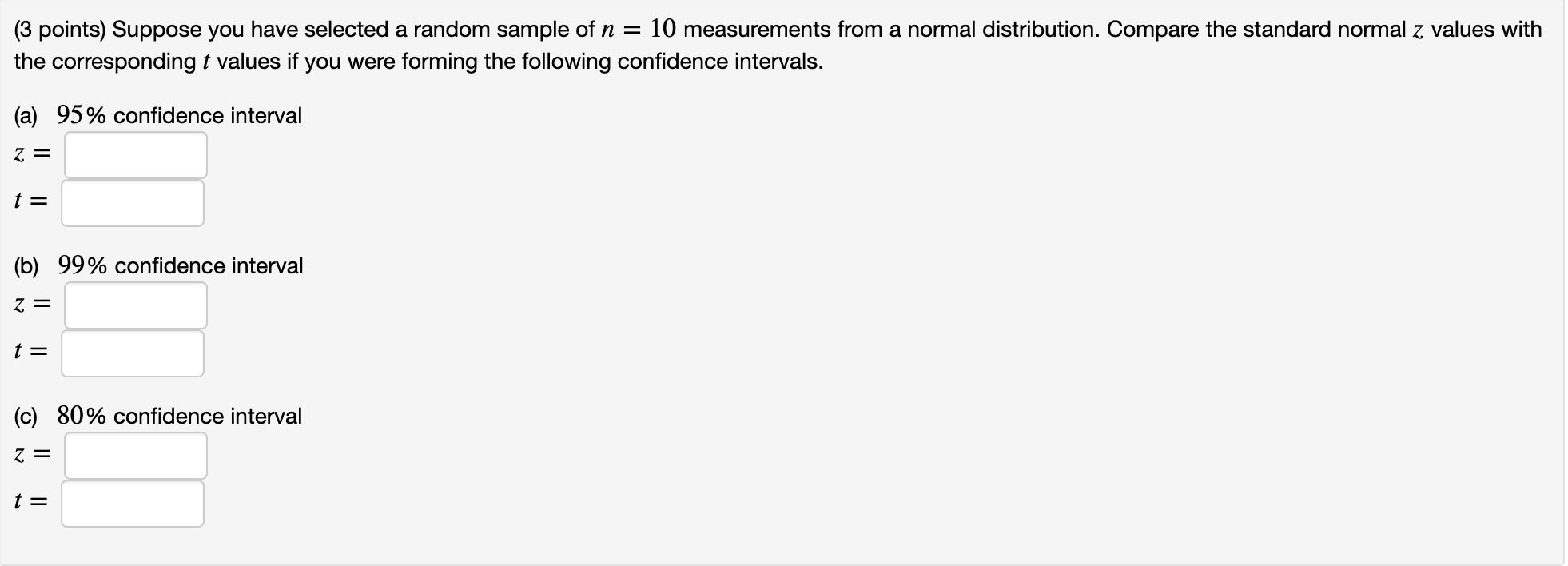 Solved (3 points) Suppose you have selected a random sample | Chegg.com