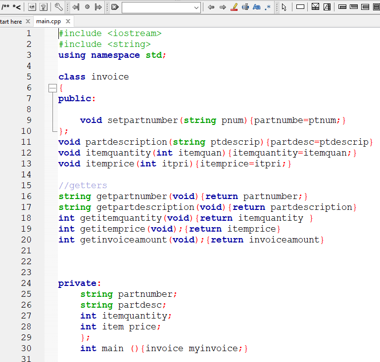 Solved 6 3 10 Invoice Class Create A Class Called Invoice Chegg