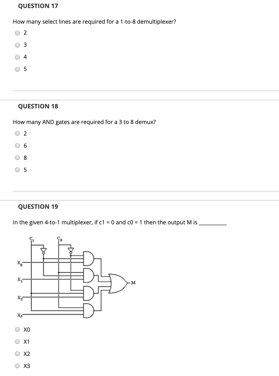 Solved QUESTION 14 In a multiplexer the output depends on