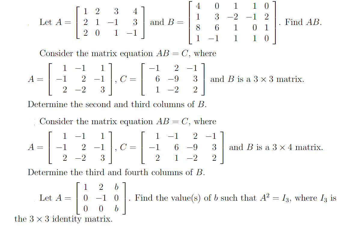 Solved Let A=⎣⎡1222103−1143−1⎦⎤ and | Chegg.com