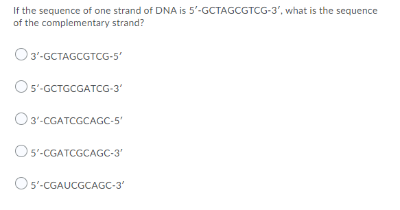 Solved If the sequence of one strand of DNA is | Chegg.com
