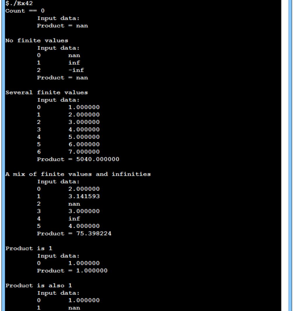 Solved This Function Computes The Product Of The Finite | Chegg.com