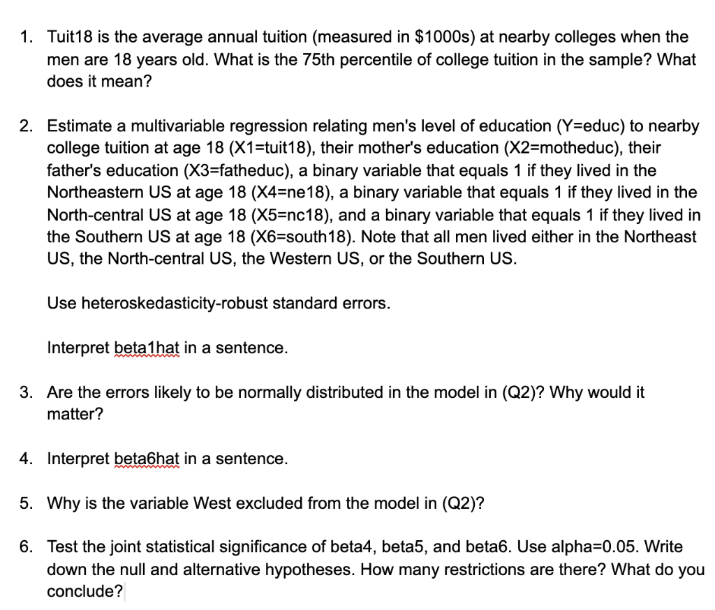 Solved The purpose of this exercise is to show how college | Chegg.com