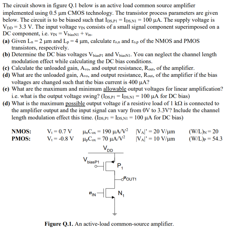 Solved The circuit shown in figure Q.1 below is an active | Chegg.com