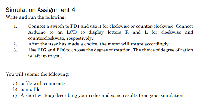 Solved Simulation Assignment 4 Write and run the following: | Chegg.com