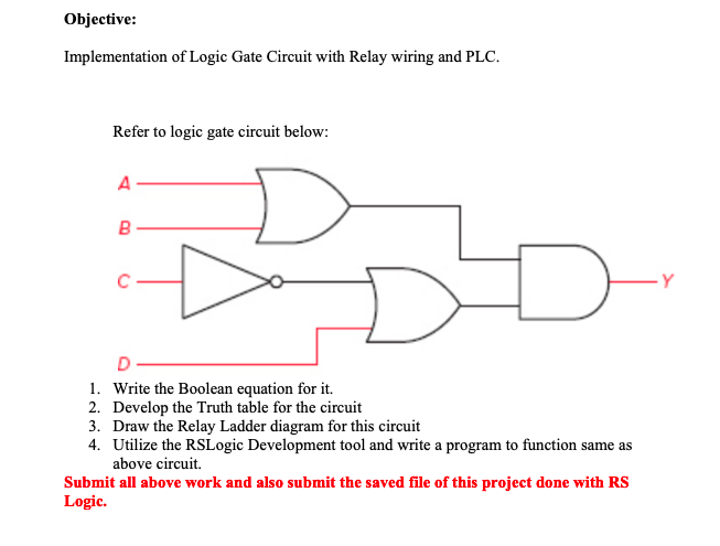 Solved Objective: Implementation of Logic Gate Circuit with | Chegg.com