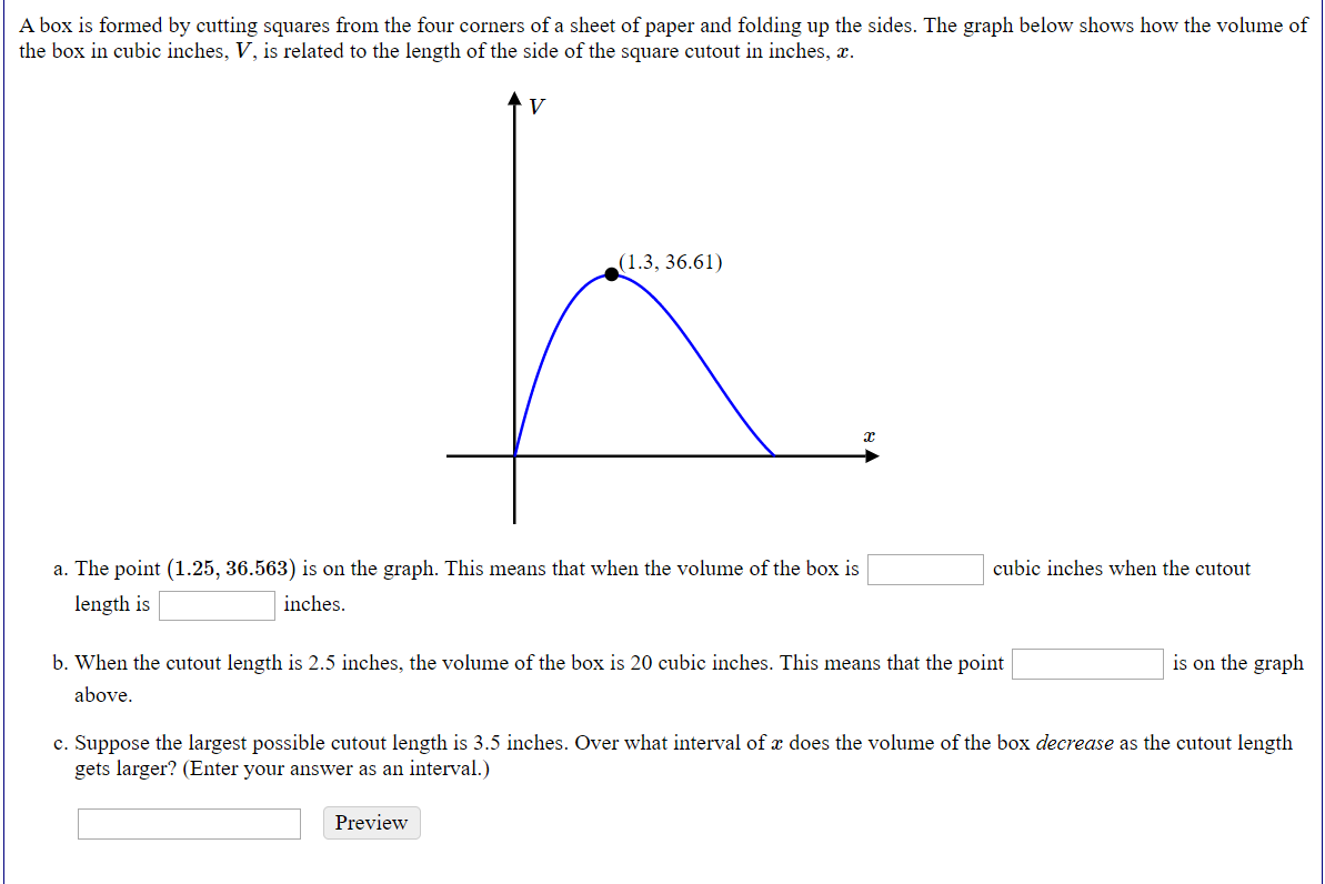 Solved A box is formed by cutting squares from the four