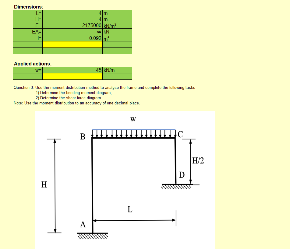 Solved 4 M 4m Dimensions L H E Ea I Kn M2 0 Chegg Com