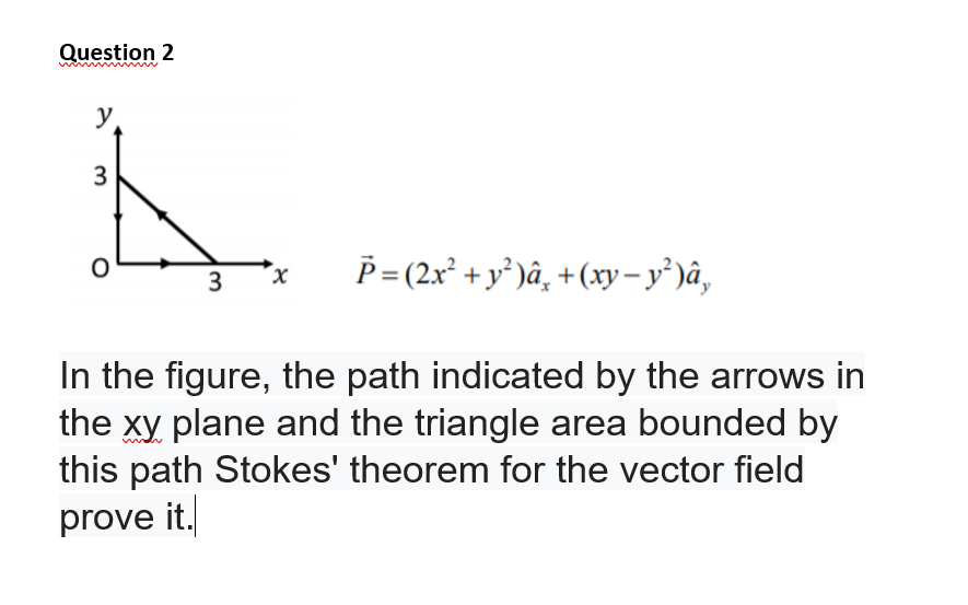 Solved Question 2 U 3 A 3 P 2x Y Ay Xy Y A In The Chegg Com