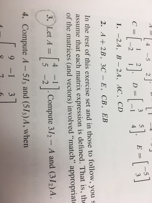 Solved -2A, B - 2A, AC, CD A + 2B, 3C - E, CB, EB In the | Chegg.com
