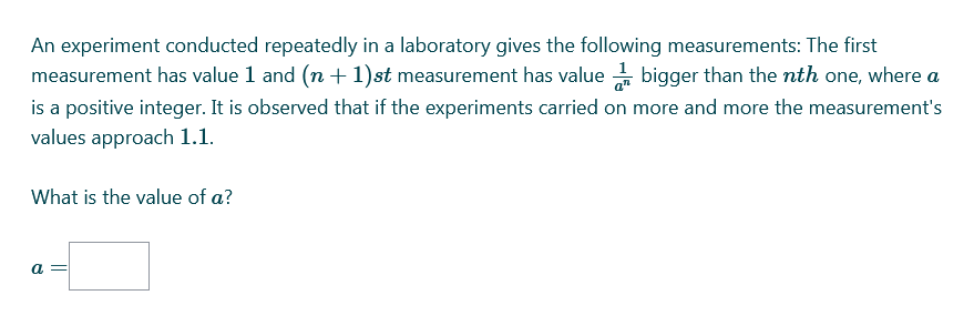 repeating experiment measurements