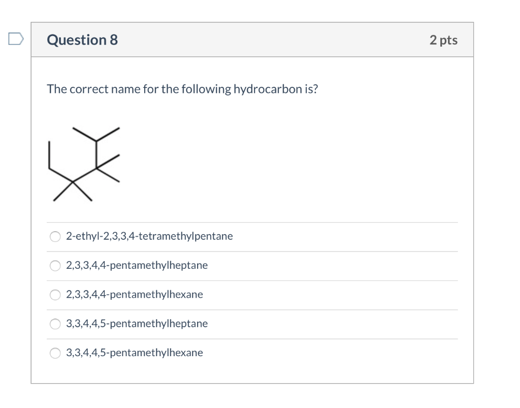 Solved Question 7 2 Pts How Many Structural Isomers Are Chegg Com