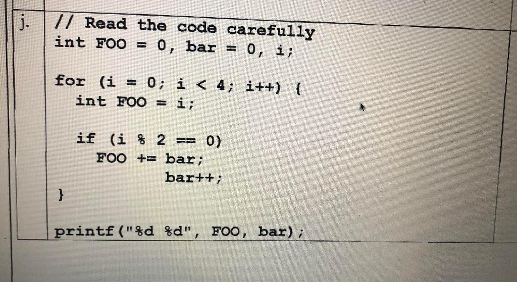 Solved int i, count = 0; for (i -9; i