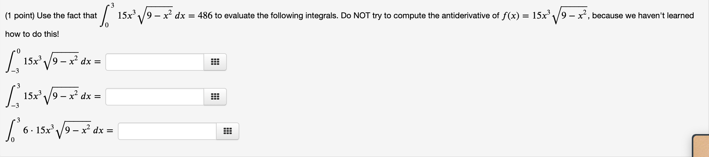 solved-1-point-use-the-fact-that-int-0-3-15-x-3-chegg