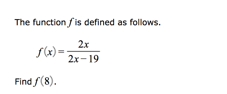 Solved The function f is defined as follows. f(x) = 2x 2x – | Chegg.com