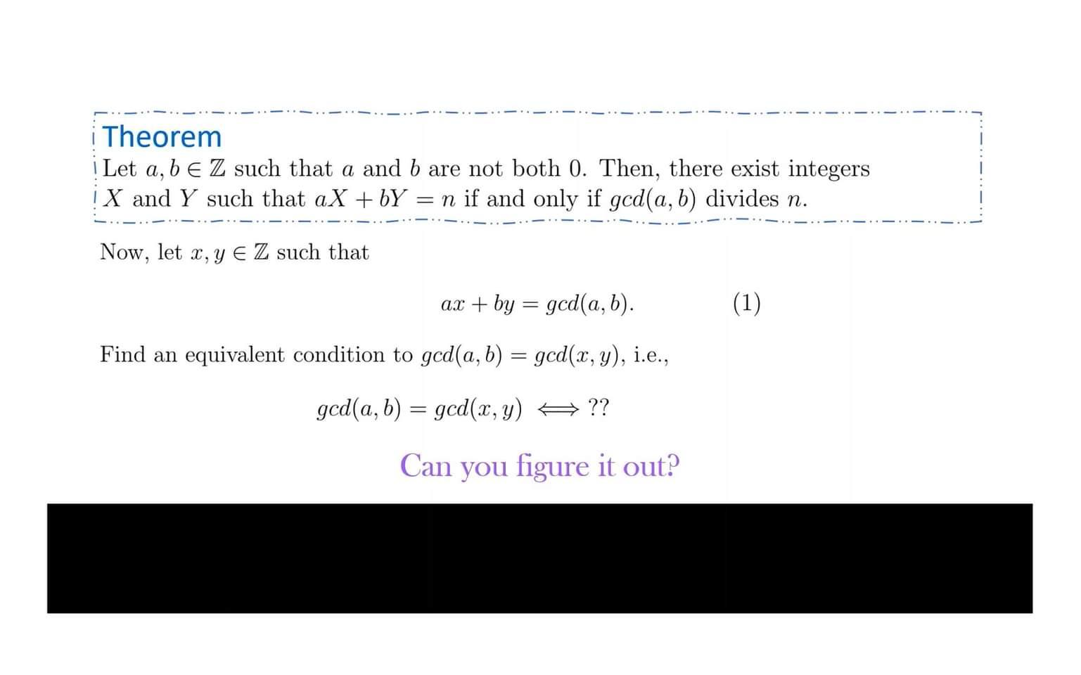 Solved I Theorem Let A, B E Z Such That A And B Are Not Both | Chegg.com