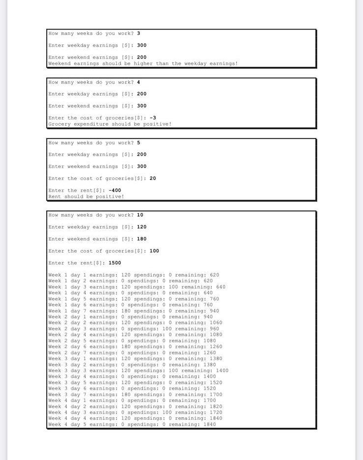 Solved FOR Loops: Shift Worker Write a program for a shift | Chegg.com