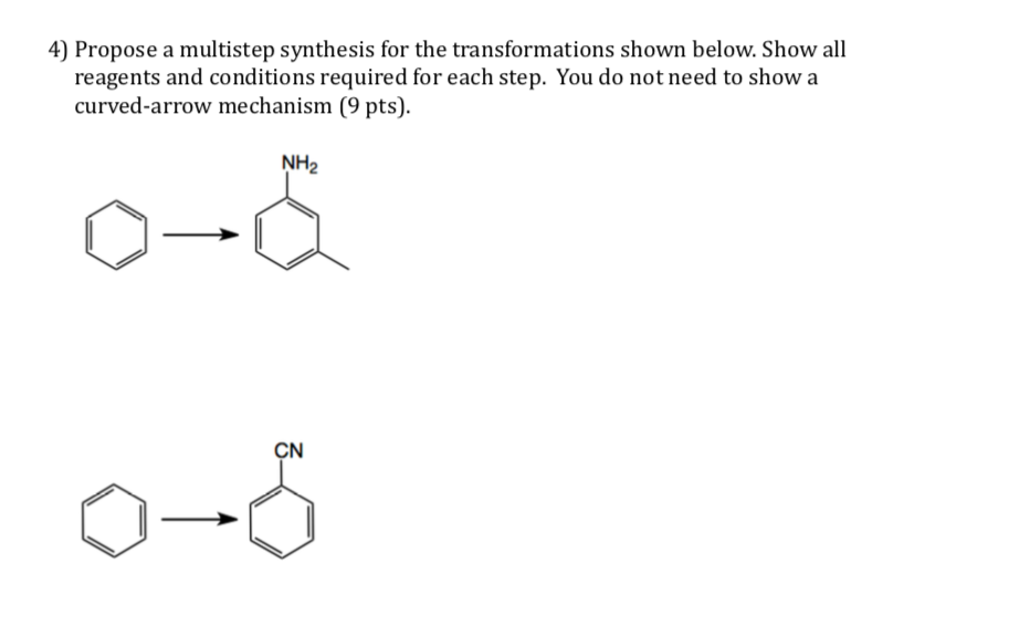 Solved 4) Propose A Multistep Synthesis For The | Chegg.com