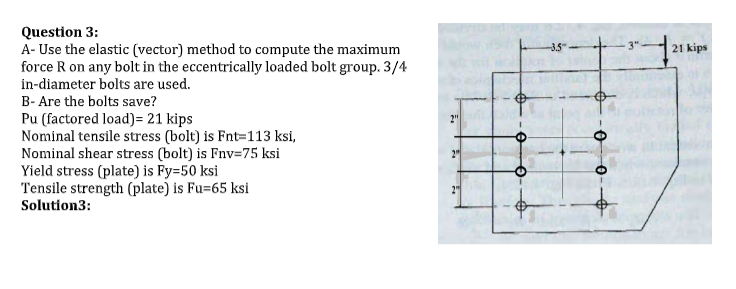 Solved Question 3: A- Use the elastic (vector) method to | Chegg.com