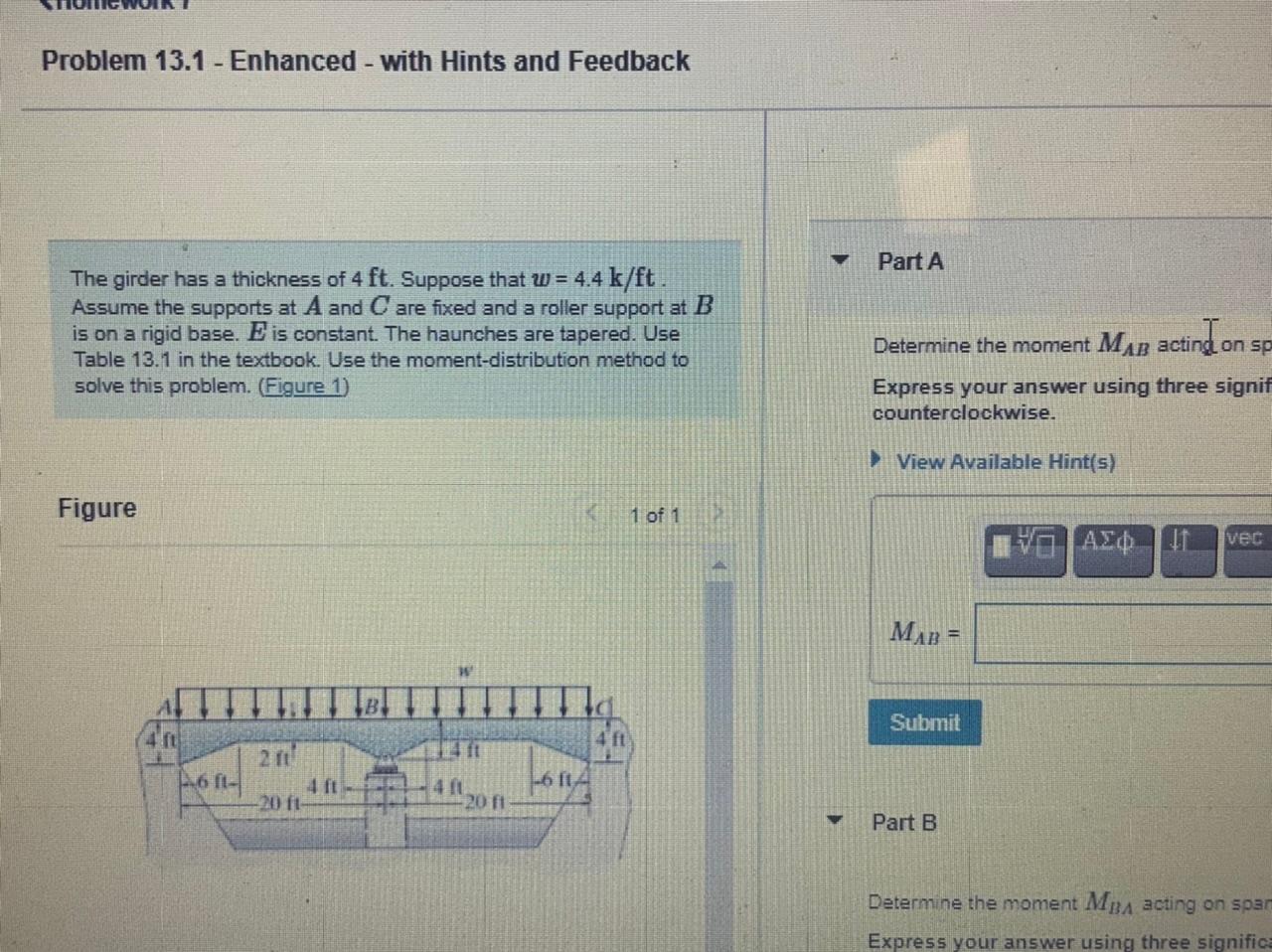 Solved Problem 13.1 - Enhanced - With Hints And Feedback | Chegg.com