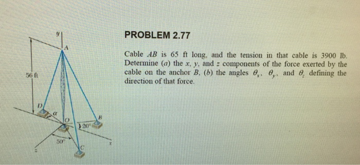 solved-cable-ab-is-65-ft-long-and-the-tension-in-that-chegg