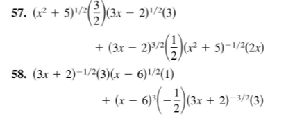 Solved 57. (x + 5)17(*)(3x – 2)1/43) + (3x – 2017(?)«+ | Chegg.com