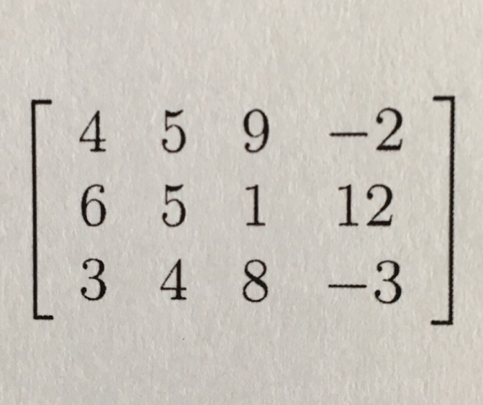 Solved Find The Basis For The Null Space Of The Matrix Below | Chegg.com