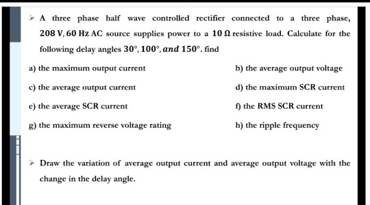 Solved A three phase half wave controlled rectifier | Chegg.com