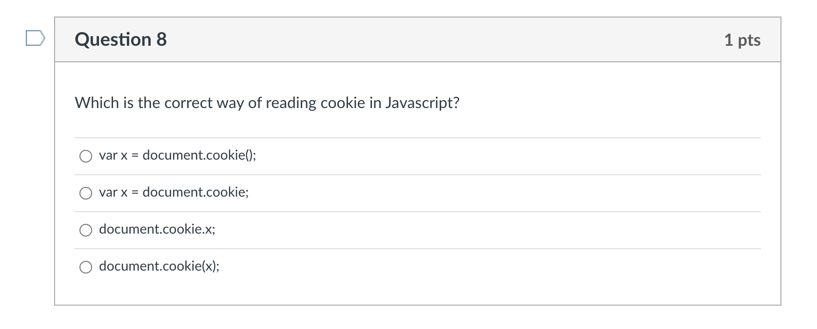 Solved Question 1 1 pts Which of the following options help | Chegg.com